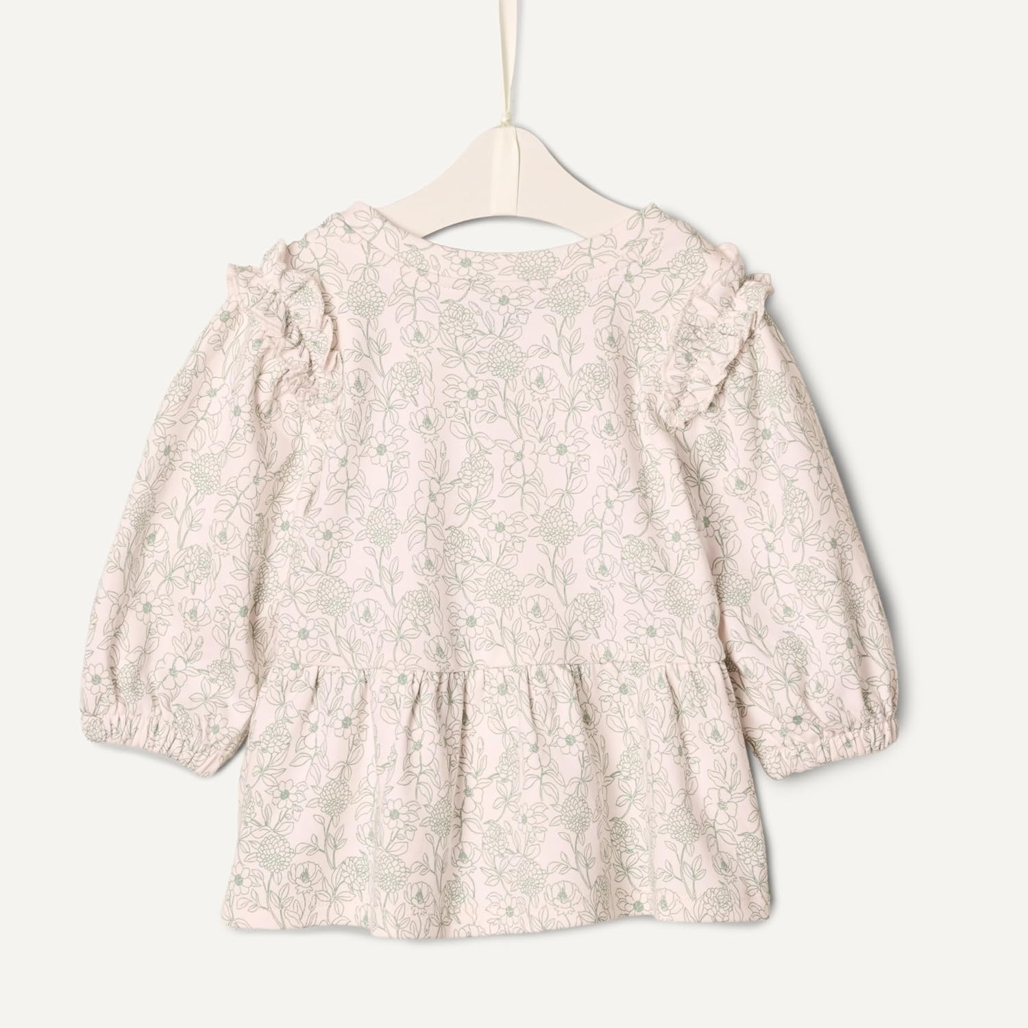 image:imageAmazon Essentials x Sofia Grainge Toddler and Baby Girls 34 Sleeve Knit TopIvorySketch Floral