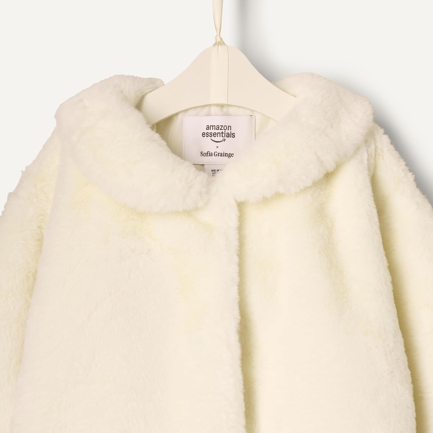 image:imageAmazon Essentials x Sofia Grainge Toddler and Baby Girls Faux Fur JacketIvory
