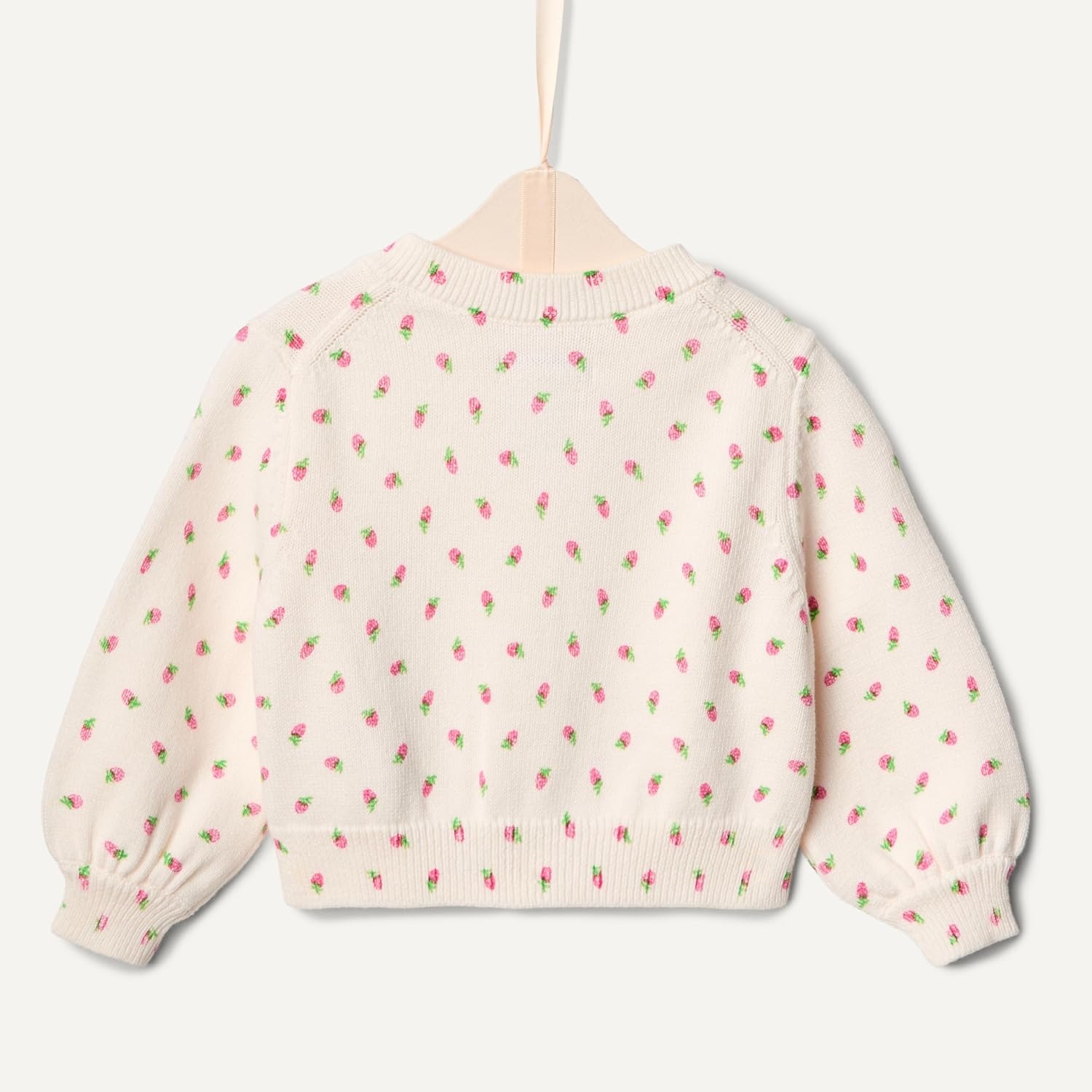image:imageAmazon Essentials x Sofia Grainge Toddler and Baby Girls Lightweight Cotton Cardigan SweaterBright Pink Little Strawberries