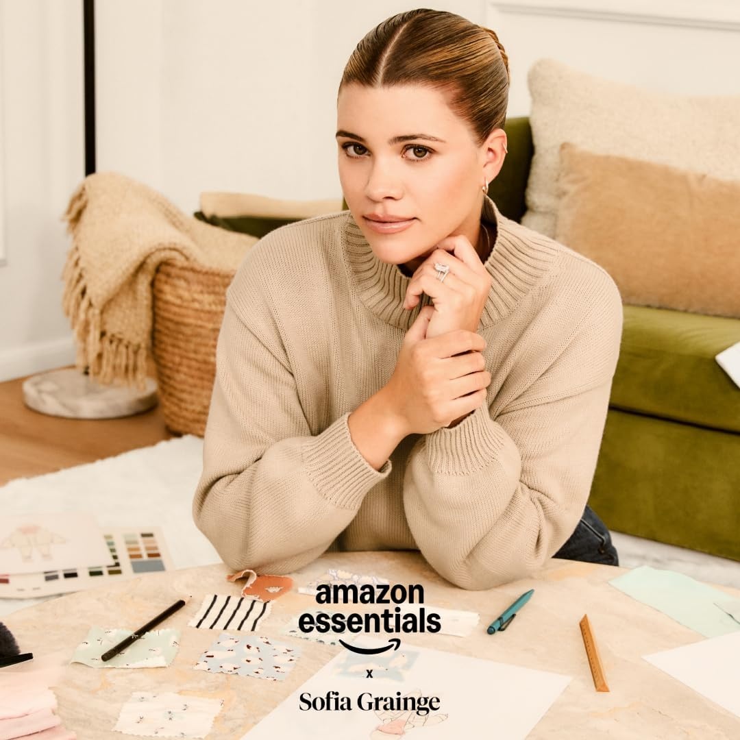 image:imageAmazon Essentials x Sofia Grainge Toddler and Baby Girls Midweight Quilted Field Jacket with RuffleButter Yellow