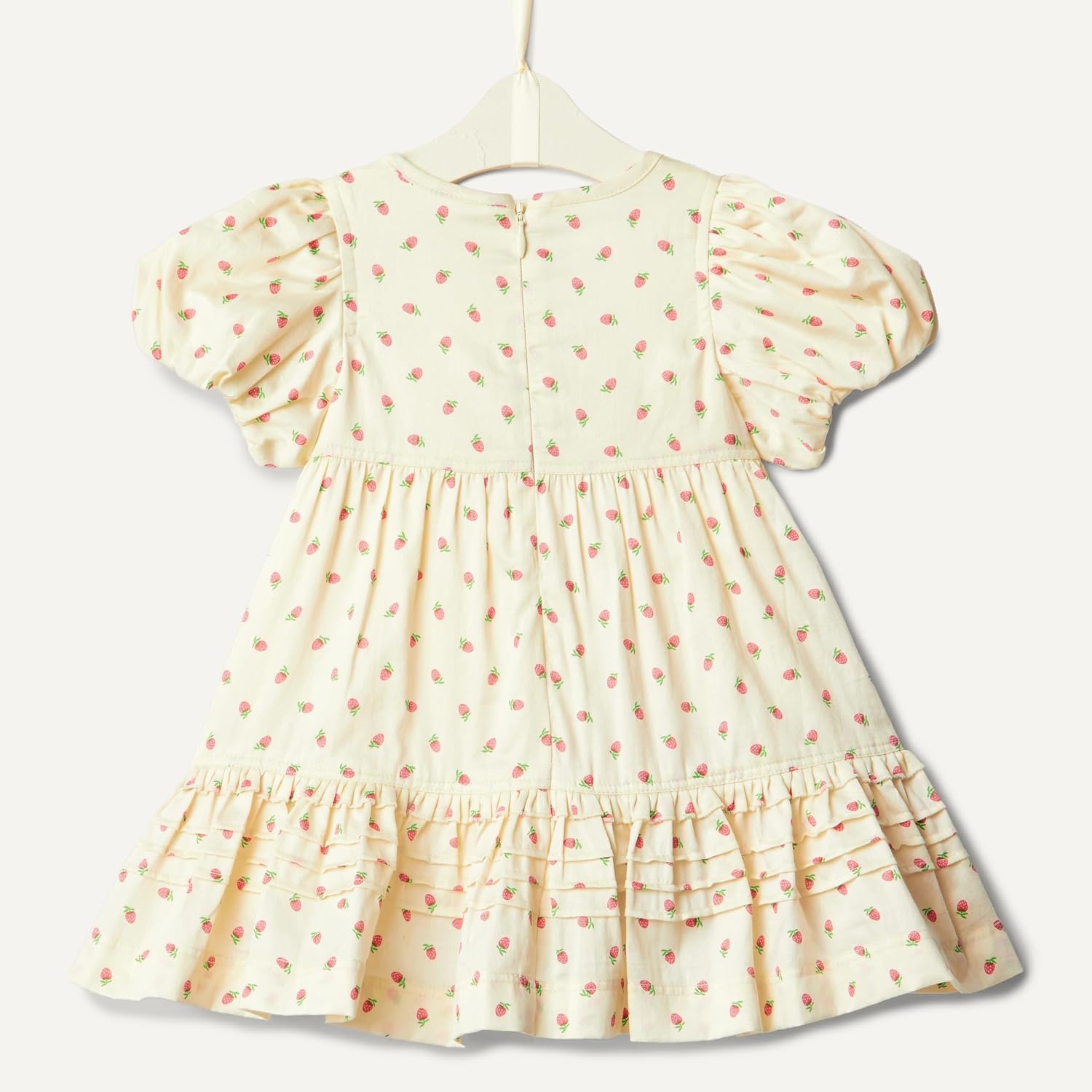 image:imageAmazon Essentials x Sofia Grainge Toddler and Baby Girls Puff Sleeve DressBright Pink Little Strawberries