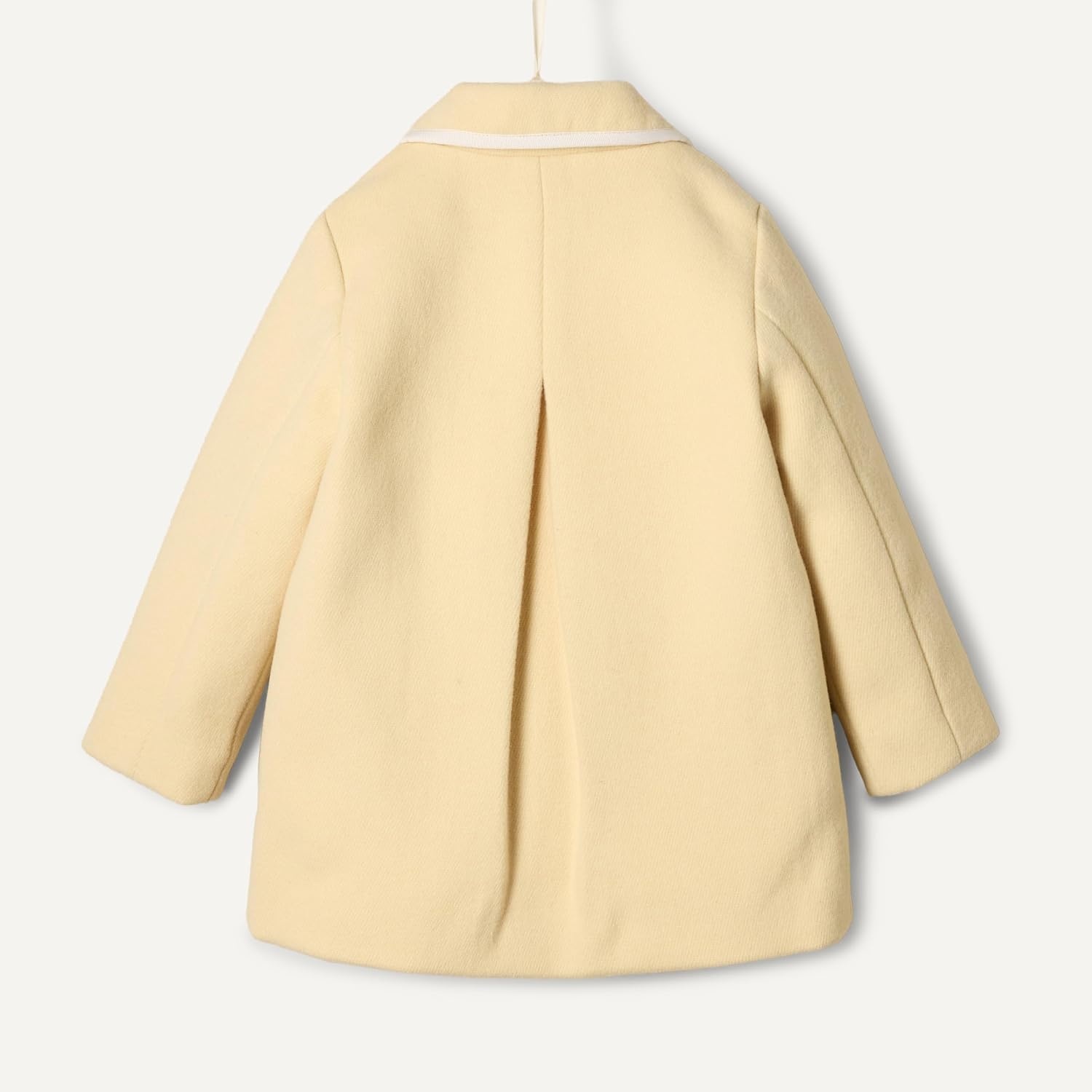 image:imageAmazon Essentials x Sofia Grainge Toddler and Baby Girls Wool Blend ALine Dress Coat with Curved CollarBeige