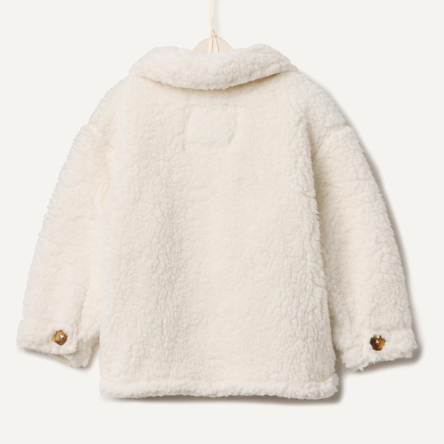 image:imageAmazon Essentials x Sofia Grainge Toddlers and Baby Boys Sherpa Fleece Overshirt JacketIvory
