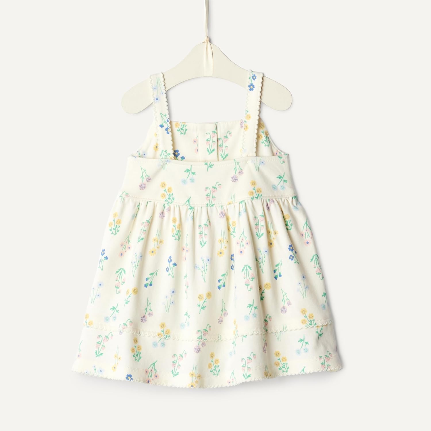 image:imageAmazon Essentials x Sofia Grainge Toddlers and Baby Girls Cotton Casual Fit and Flare DressIvory Bouquet