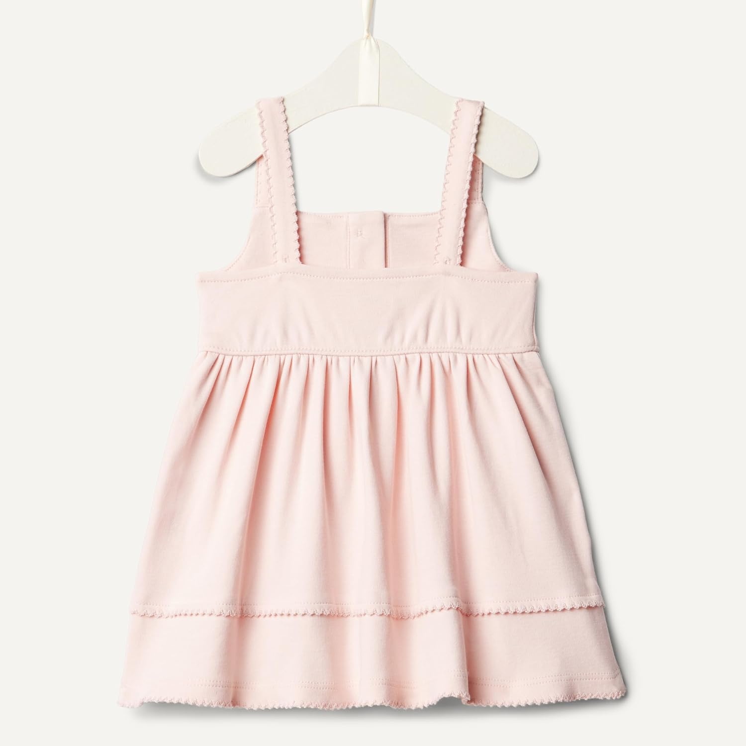 image:imageAmazon Essentials x Sofia Grainge Toddlers and Baby Girls Cotton Casual Fit and Flare DressLight Pink