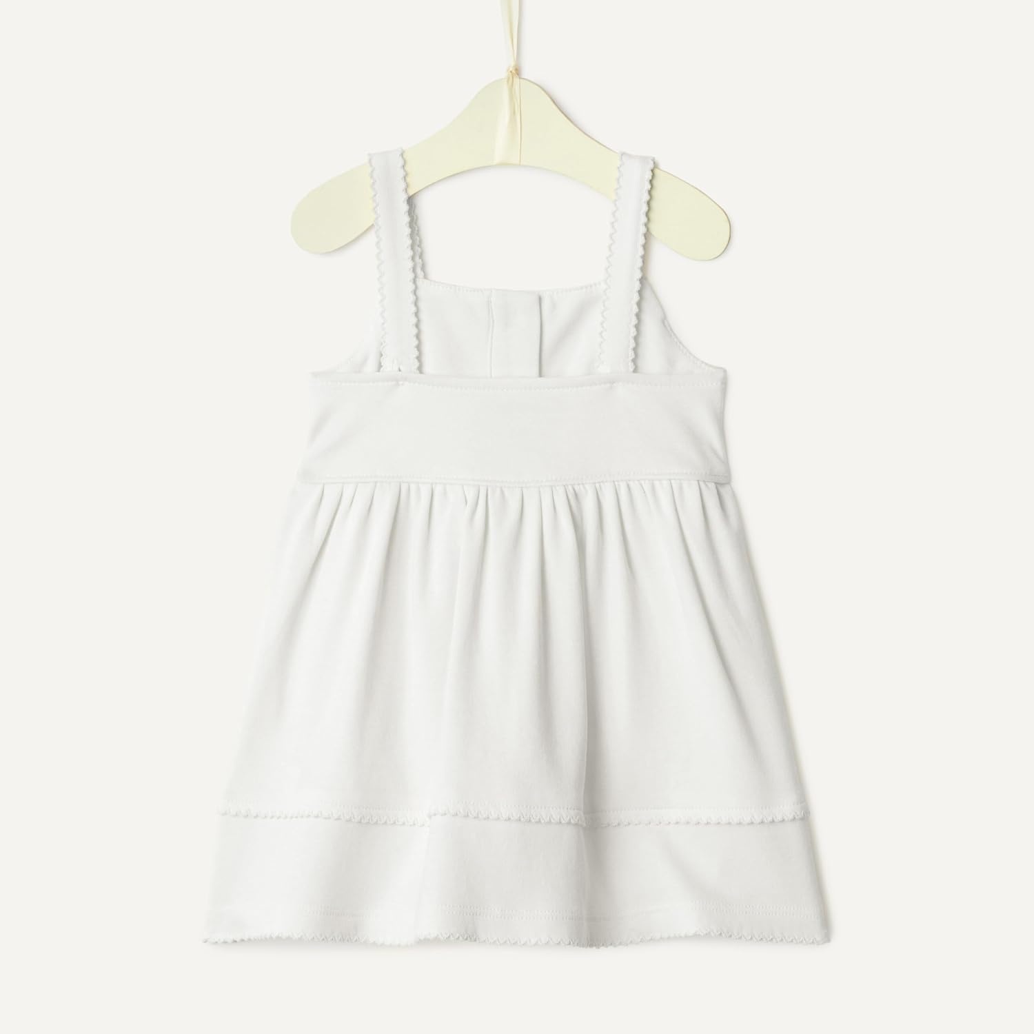 image:imageAmazon Essentials x Sofia Grainge Toddlers and Baby Girls Cotton Casual Fit and Flare DressWhite
