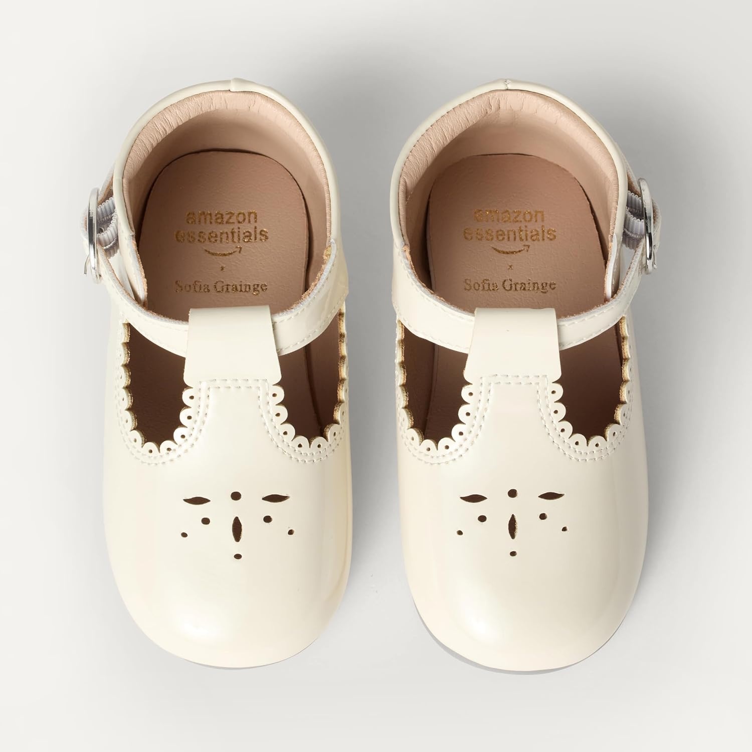 image:imageAmazon Essentials x Sofia Grainge Toddlers and Baby Girls NonSlip Mary Jane ShoesOffwhite