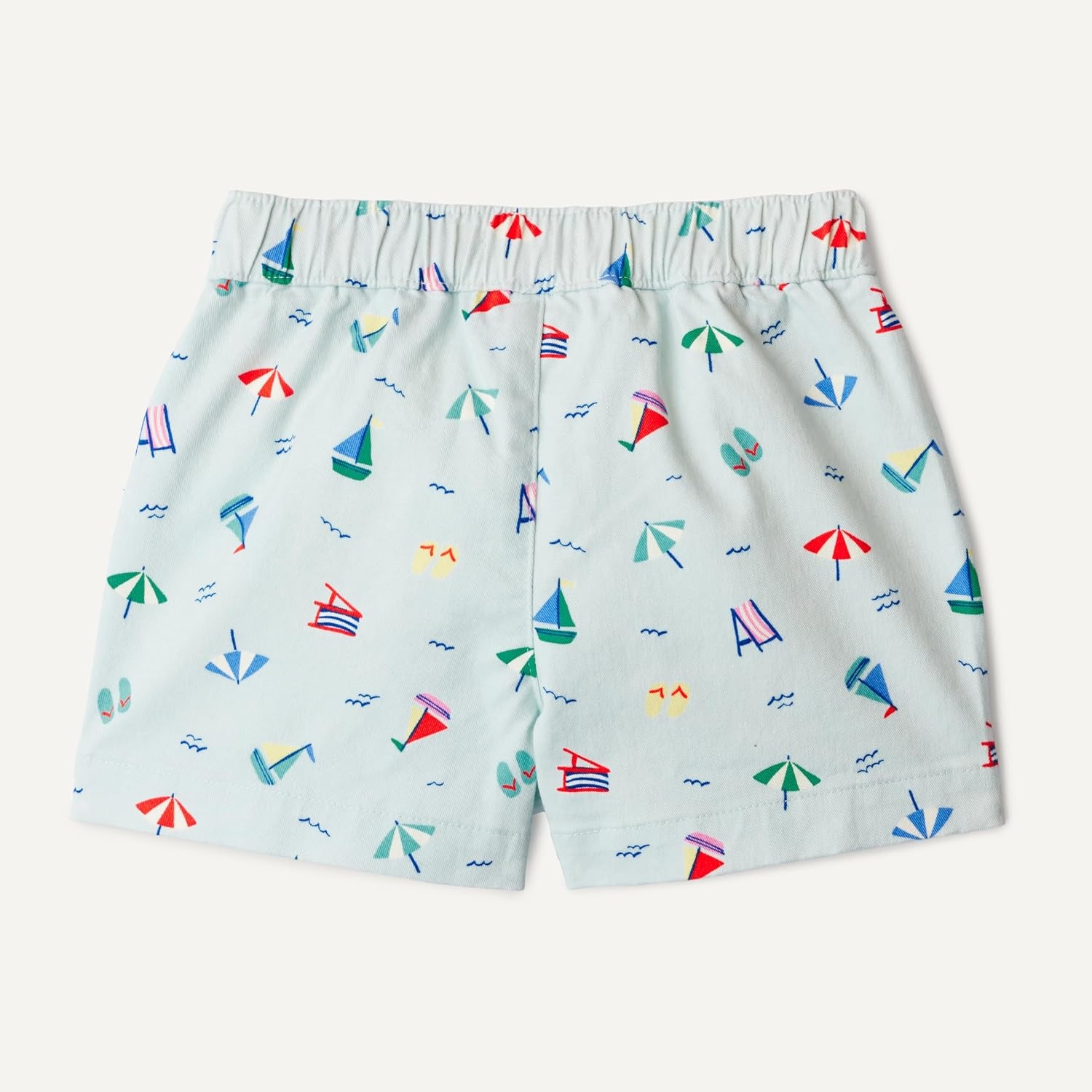 image:imageAmazon Essentials x Sofia Grainge Unisex Babies Toddlers and Kids Pullon Cotton Twill ShortsPale Blue Beach