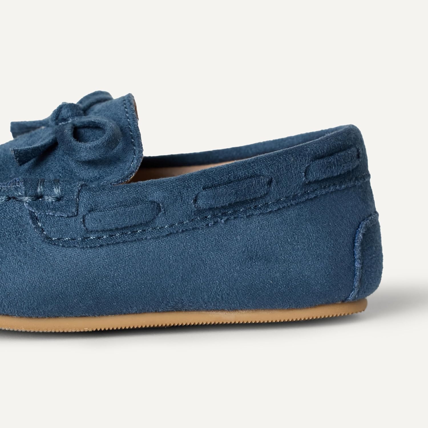 image:imageAmazon Essentials x Sofia Grainge Unisex Toddlers Faux Suede Loafer Flat Shoes with Memory Foam Flexible SlipOn DesignNavy