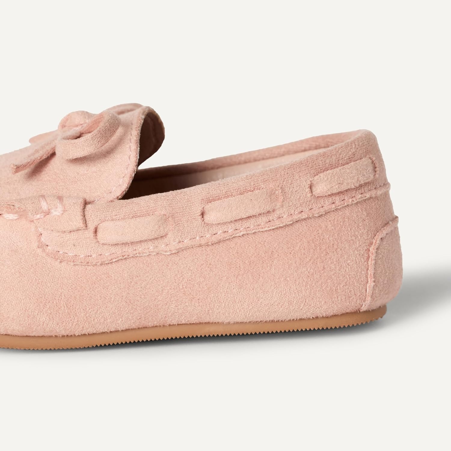 image:imageAmazon Essentials x Sofia Grainge Unisex Toddlers Faux Suede Loafer Flat Shoes with Memory Foam Flexible SlipOn DesignPink