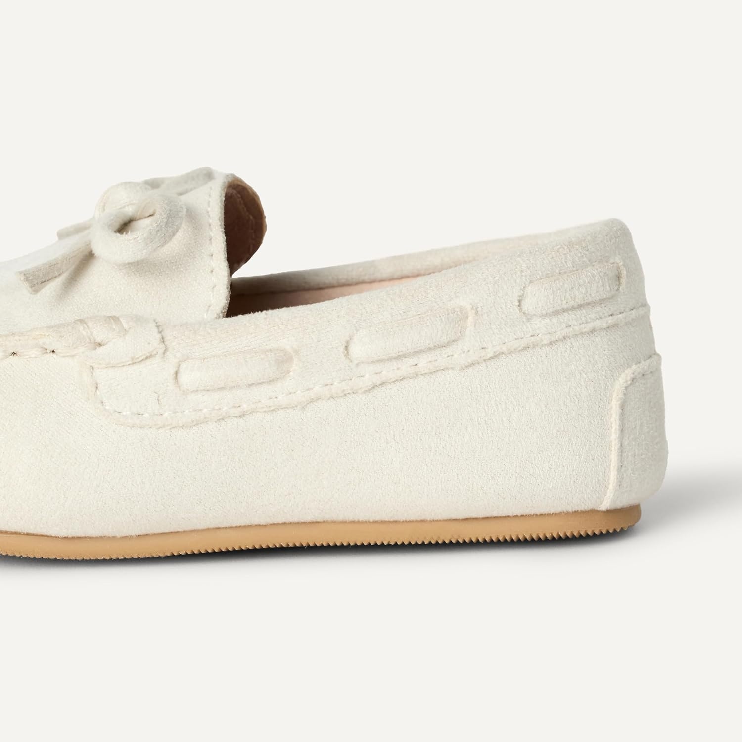 image:imageAmazon Essentials x Sofia Grainge Unisex Toddlers Faux Suede Loafer Flat Shoes with Memory Foam Flexible SlipOn DesignTaupe