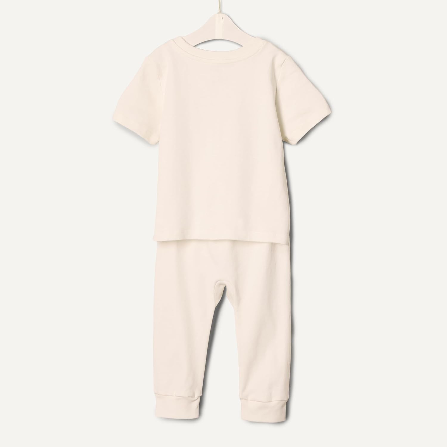 image:imageAmazon Essentials x Sofia Grainge Unisex Toddlers and Babies Cotton Knit Short Sleeve Shirt amp Pants SetIvory