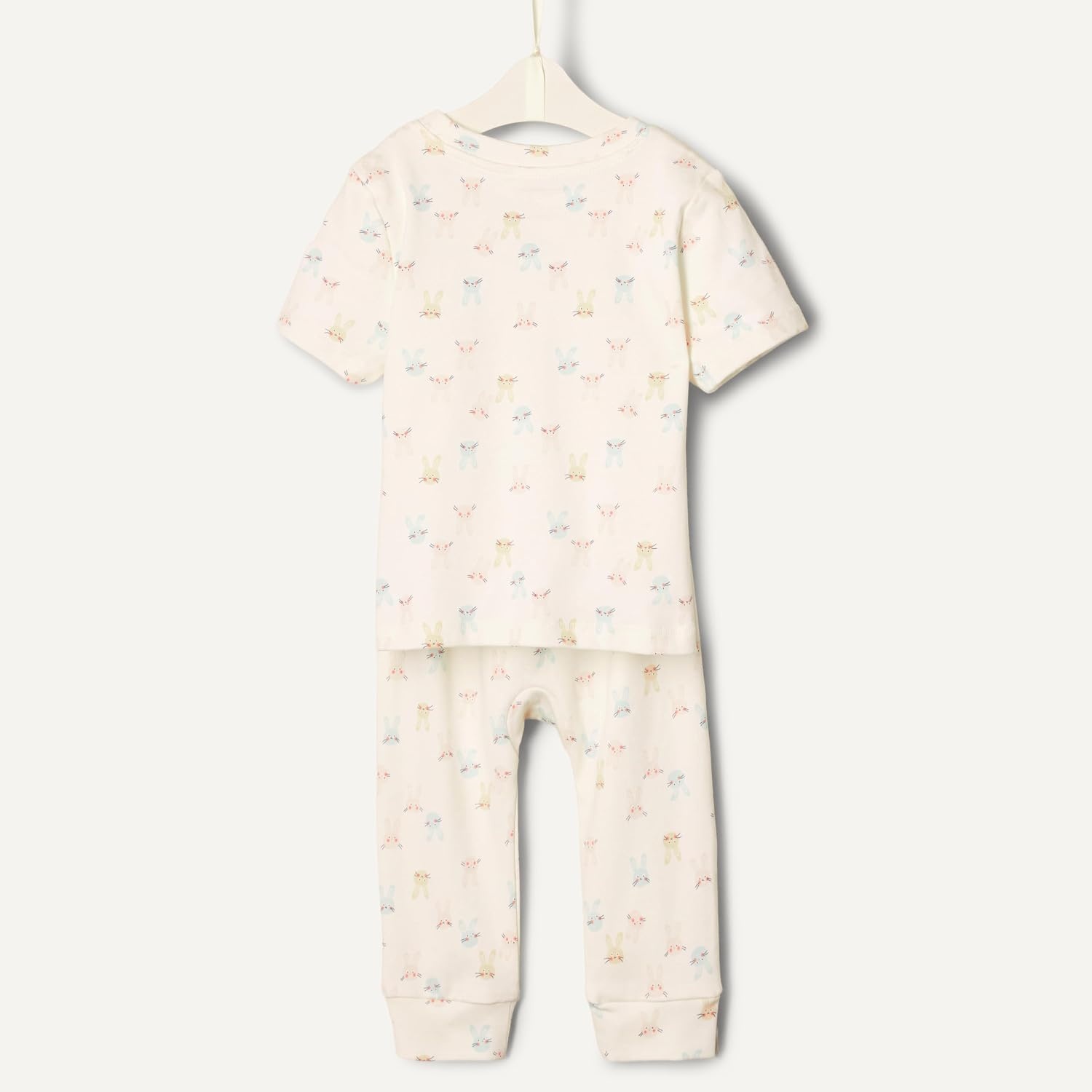 image:imageAmazon Essentials x Sofia Grainge Unisex Toddlers and Babies Cotton Knit Short Sleeve Shirt amp Pants SetIvory Little Bunnies