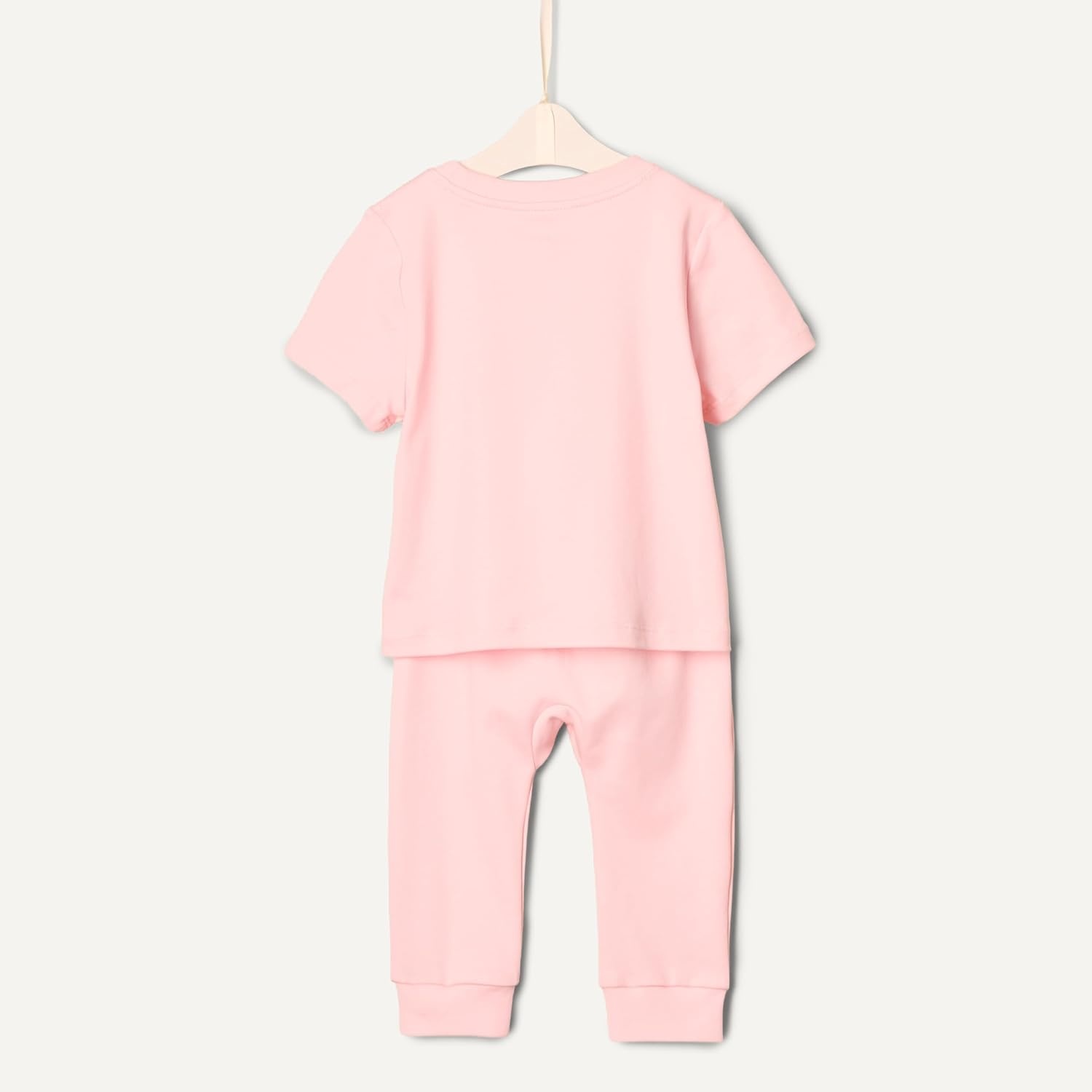 image:imageAmazon Essentials x Sofia Grainge Unisex Toddlers and Babies Cotton Knit Short Sleeve Shirt amp Pants SetPink