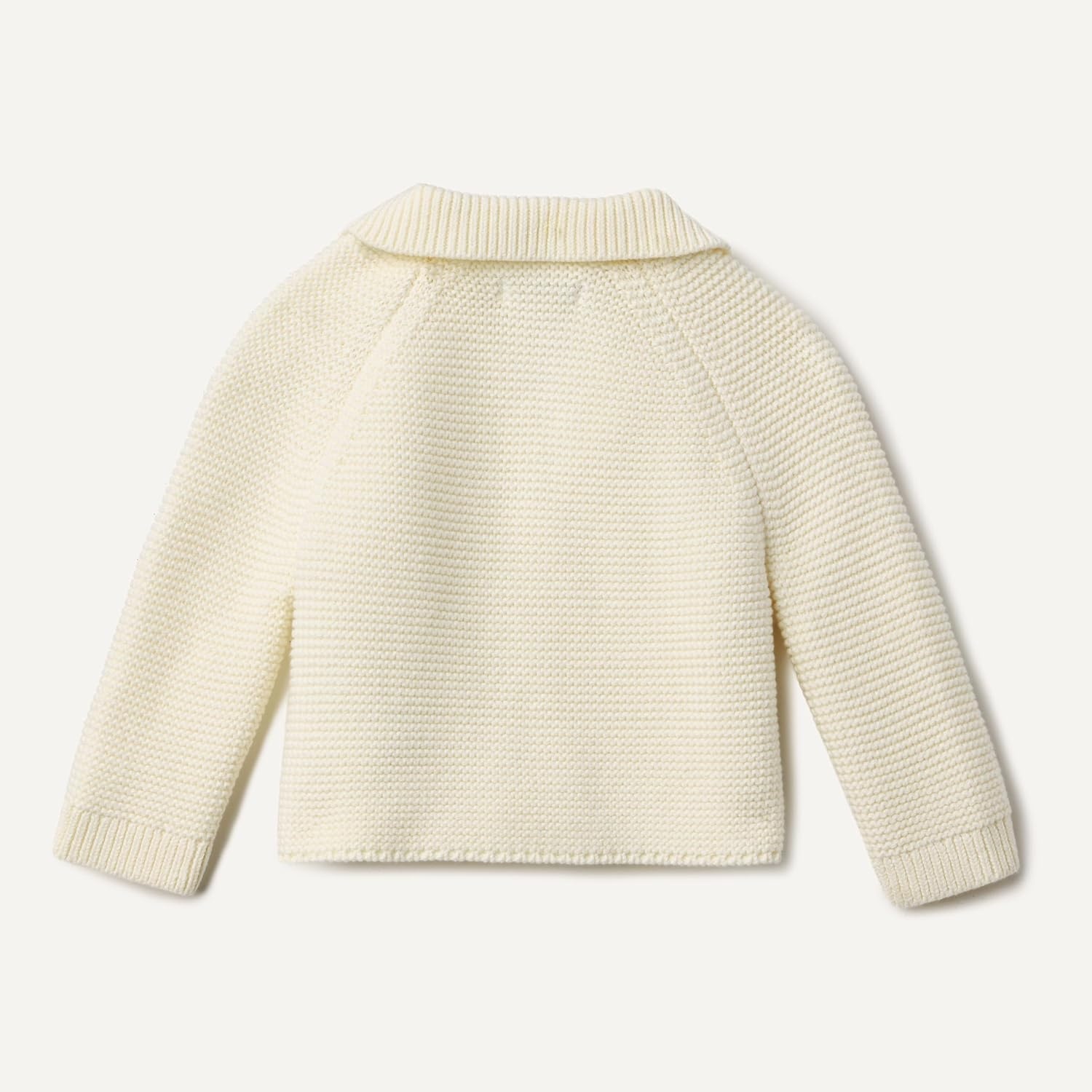 image:imageAmazon Essentials x Sofia Grainge Unisex Toddlers and Babies Peter Pan Collar Sweater Jacket Soft Cotton Knit with StretchIvory