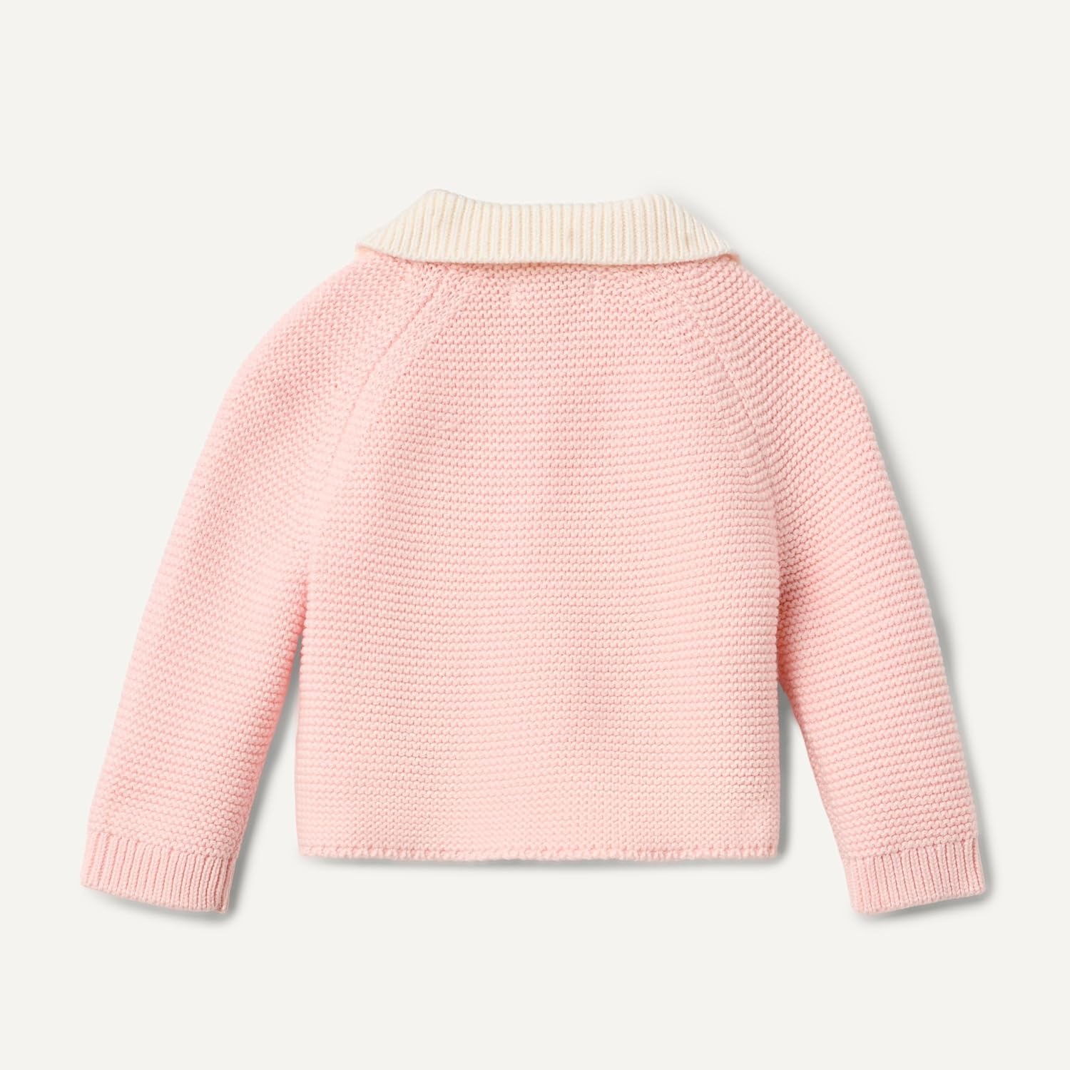 image:imageAmazon Essentials x Sofia Grainge Unisex Toddlers and Babies Peter Pan Collar Sweater Jacket Soft Cotton Knit with StretchLight Pink