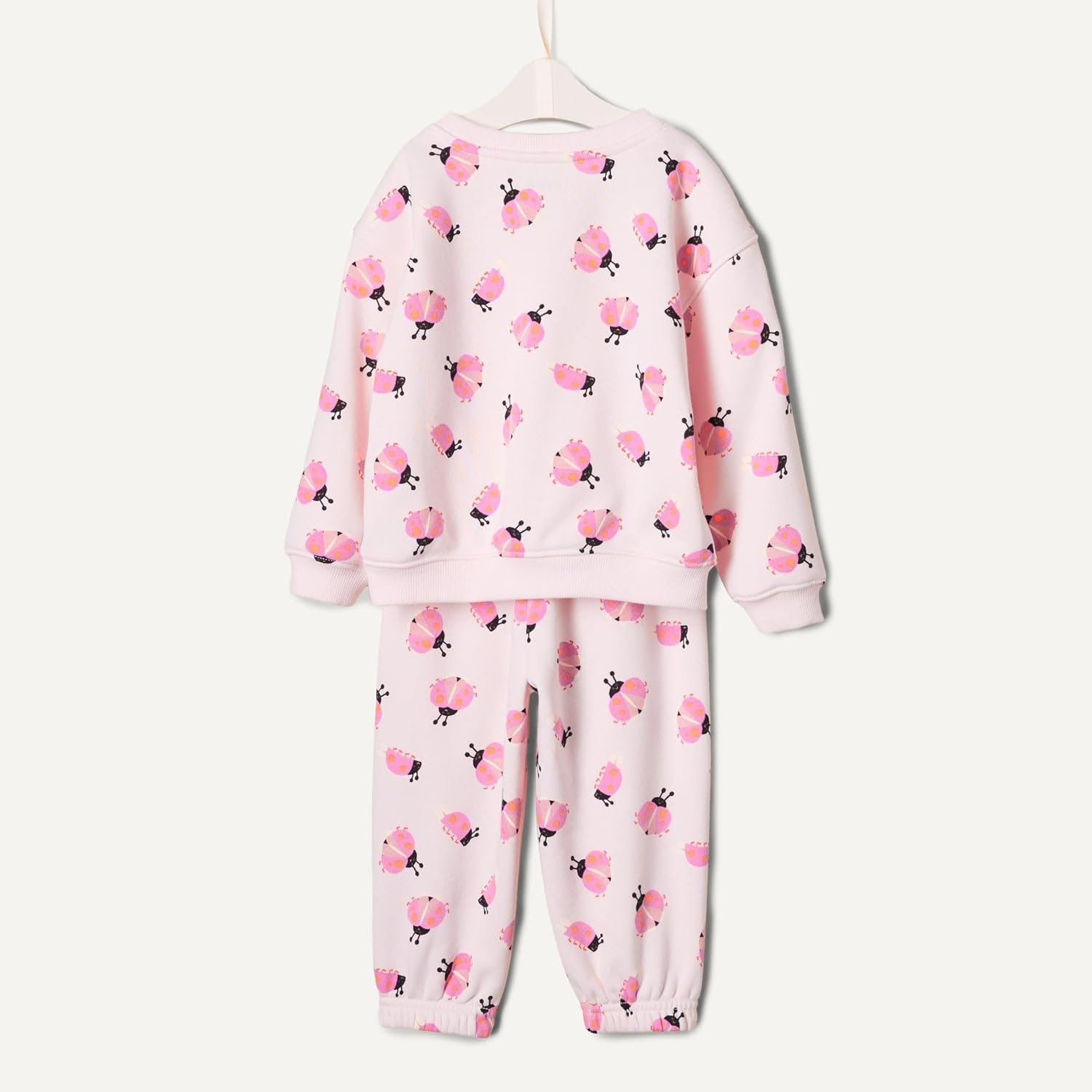 image:imageAmazon Essentials x Sofia Grainge Unisex Toddlers and Babies Sweatshirt amp Sweatpant SetPale Pink Tossed Ladybugs