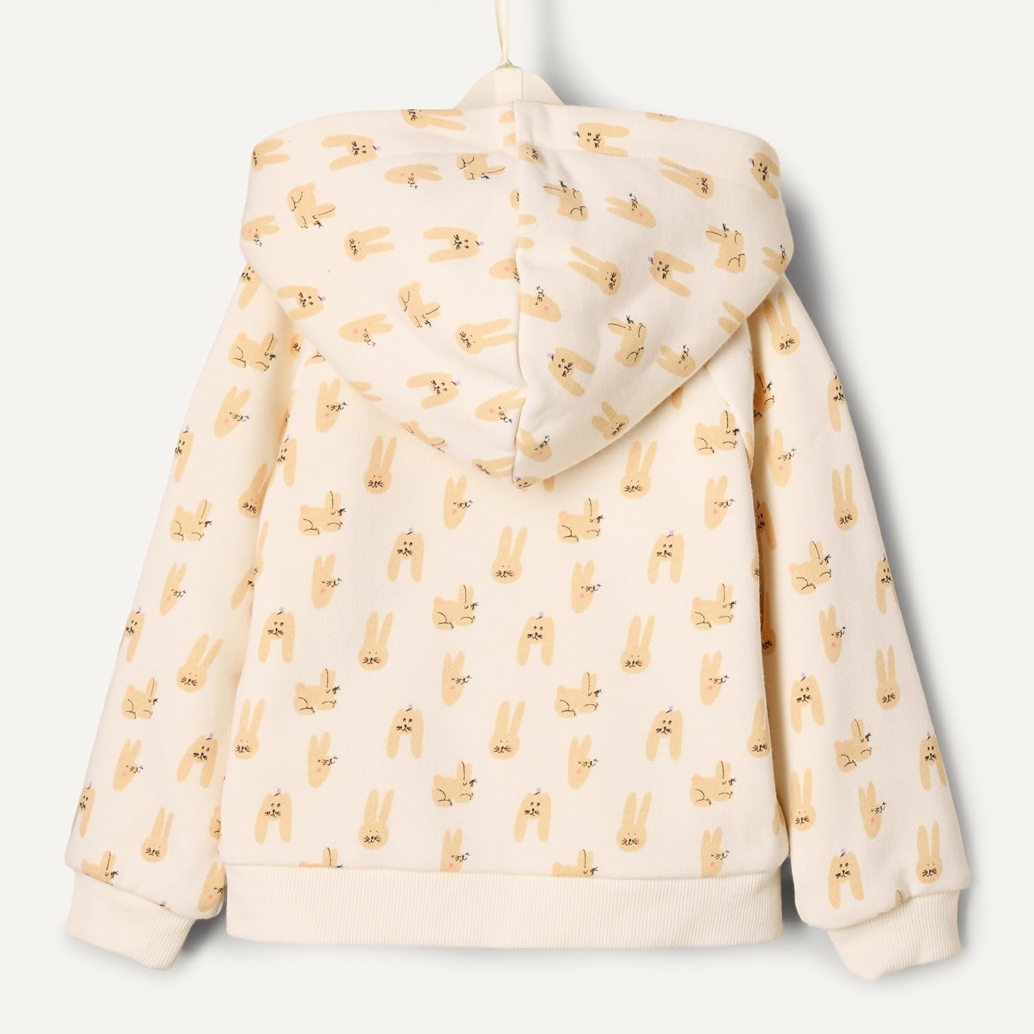 image:imageAmazon Essentials x Sofia Grainge Unisex Toddlers and Babies Zip Hoodie SweatshirtIvory Taupe Rabbits