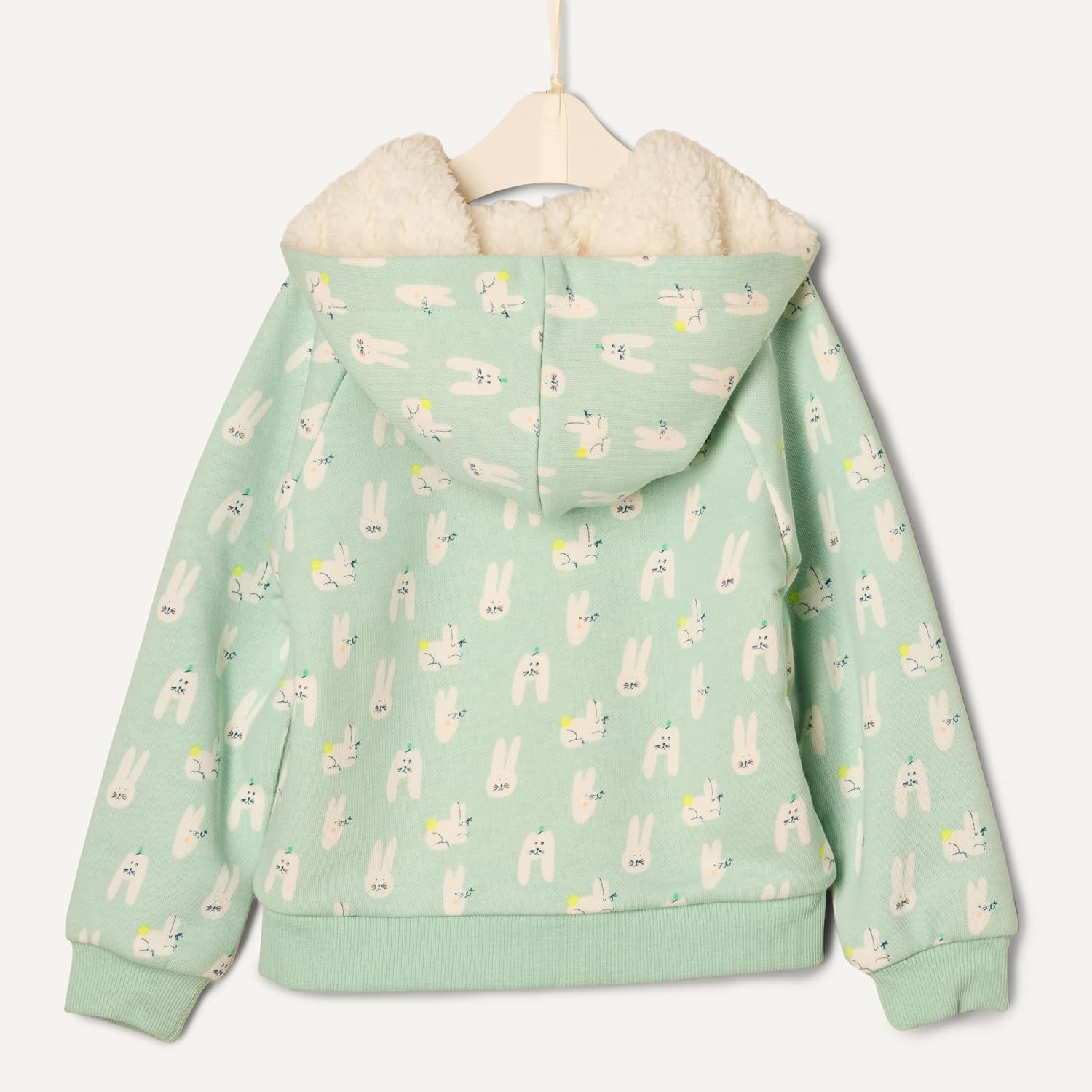 image:imageAmazon Essentials x Sofia Grainge Unisex Toddlers and Babies Zip Hoodie SweatshirtPale Green Rabbits