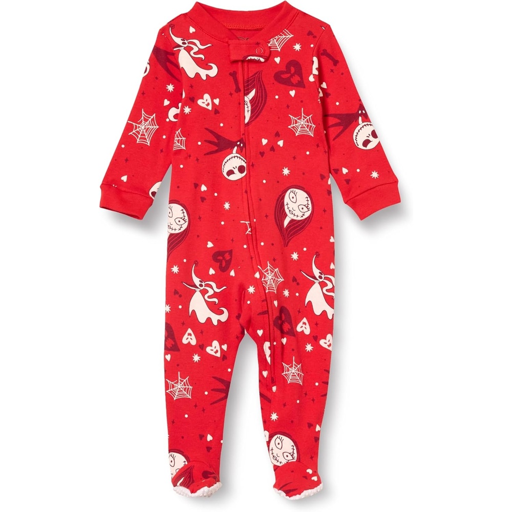 image:imageAmazon Essentials Disney Marvel Star Wars Unisex Babies SnugFit Cotton Footed Sleepers MultipacksNightmare Valentine Sleep Play
