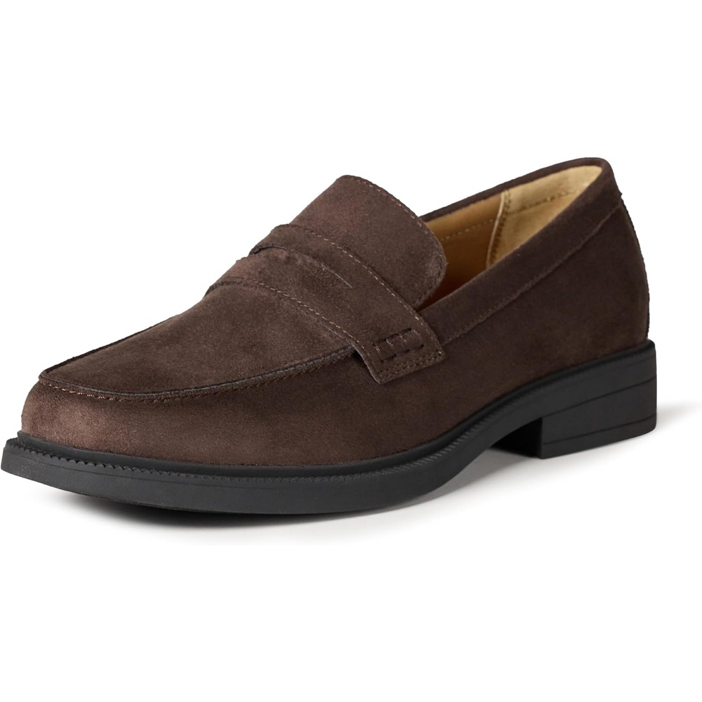 image:imageAmazon Essentials Mens Classic Penny Loafers Dress ShoesBrown Faux Suede