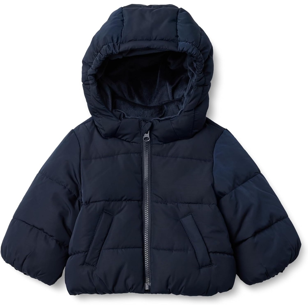 image:imageAmazon Essentials x Sofia Grainge Babies Toddlers and Boys WaterResistant Hooded Puffer JacketNavy