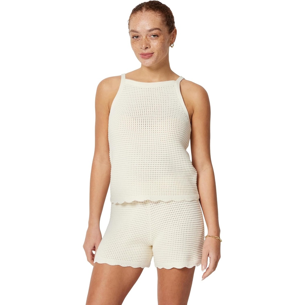 image:imageAmazon Essentials x Sofia Grainge Mommy amp Me Cotton Crochet Sweaters amp Tank SetsIvory
