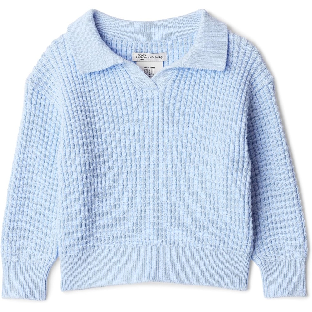 image:imageAmazon Essentials x Sofia Grainge Mommy amp Me Cotton Crochet Sweaters amp Tank SetsLight Blue