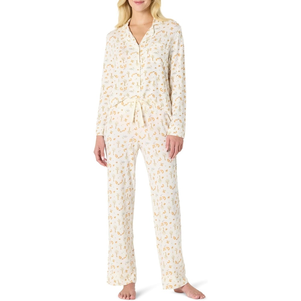 image:imageAmazon Essentials x Sofia Grainge Mommy and Me Long Sleeve Pajama SetIvory Squirrel Picnic