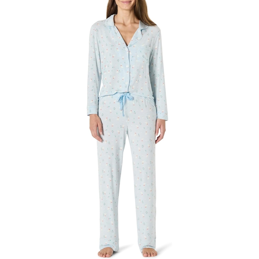 image:imageAmazon Essentials x Sofia Grainge Mommy and Me Long Sleeve Pajama SetLight Blue Geese