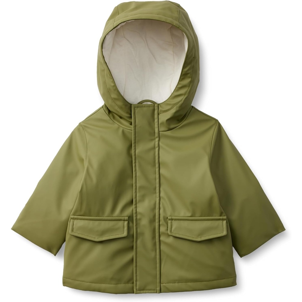 image:imageAmazon Essentials x Sofia Grainge Toddler and Baby Boys WaterRepellent Rain Jacket with Quilted LiningOlive