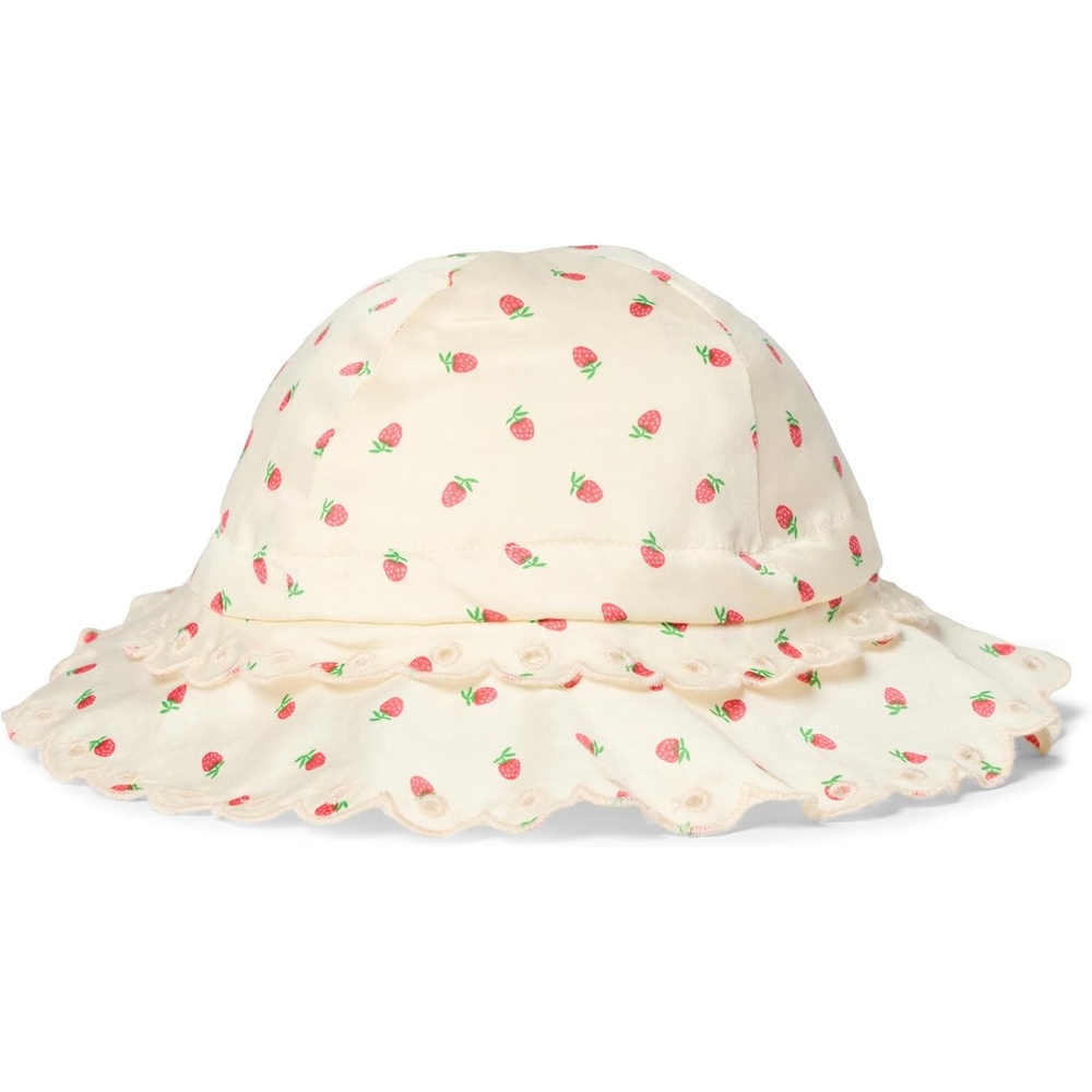 image:imageAmazon Essentials x Sofia Grainge Toddler and Baby Girls Cotton HatIvory Pink Little Strawberries