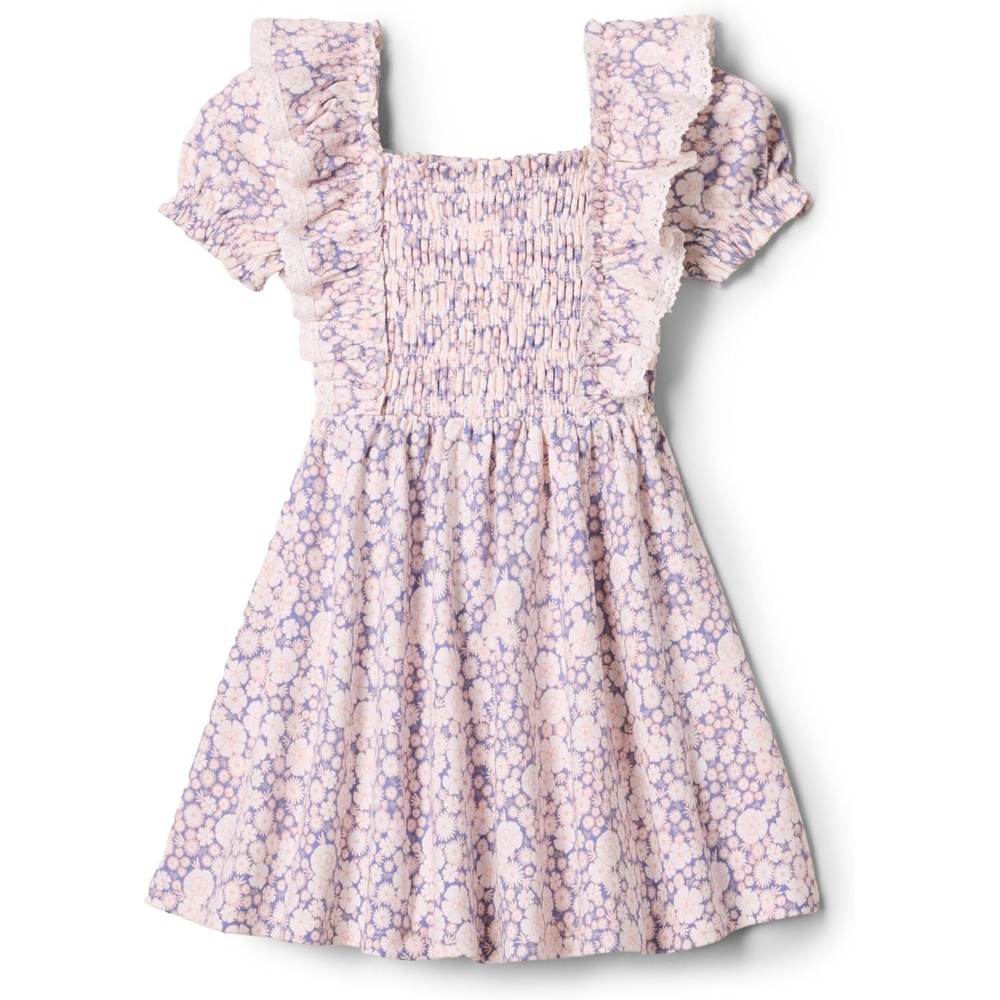 image:imageAmazon Essentials x Sofia Grainge Toddler and Baby Girls Embroidered Knit DressBlue Ivory Delicate Floral
