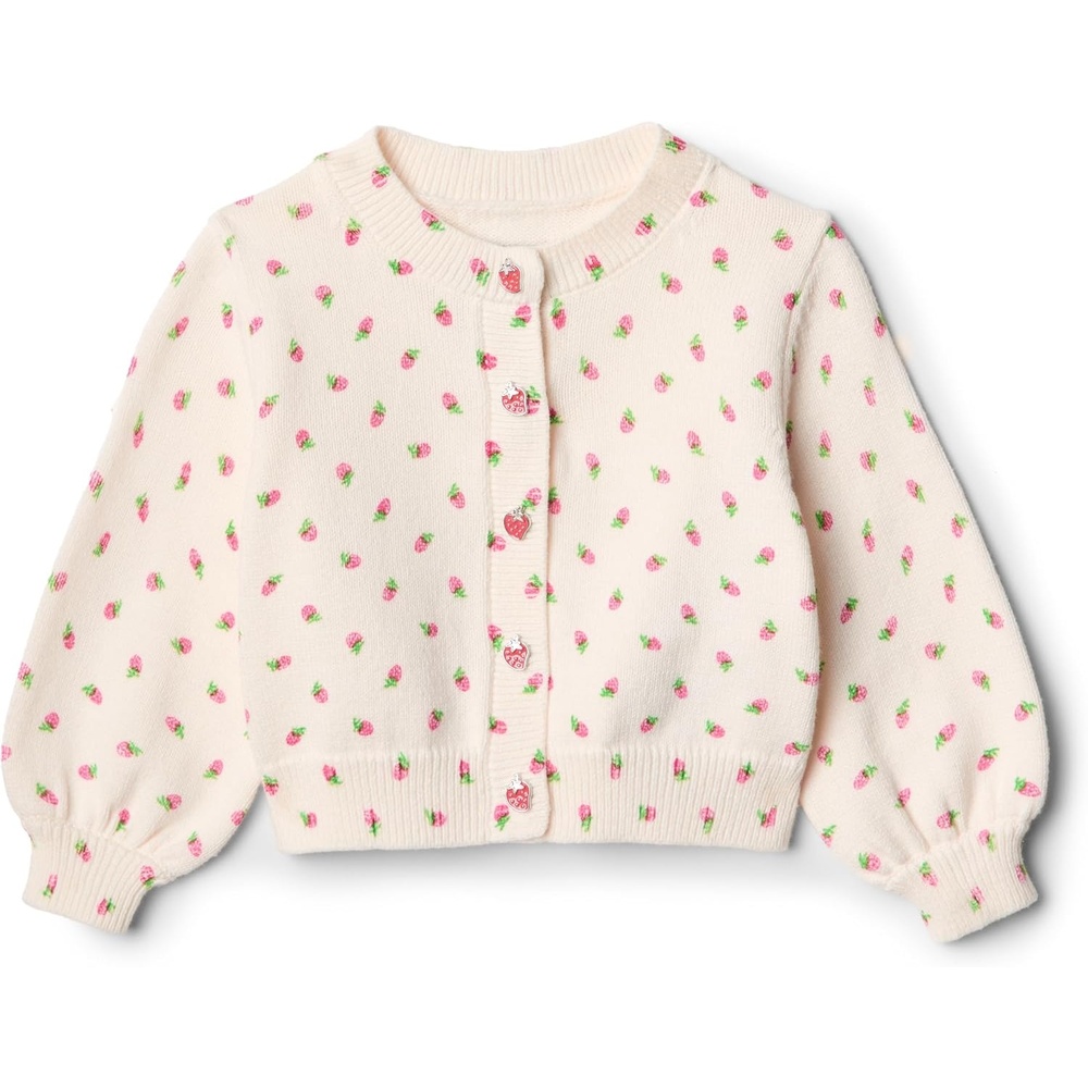 image:imageAmazon Essentials x Sofia Grainge Toddler and Baby Girls Lightweight Cotton Cardigan SweaterBright Pink Little Strawberries