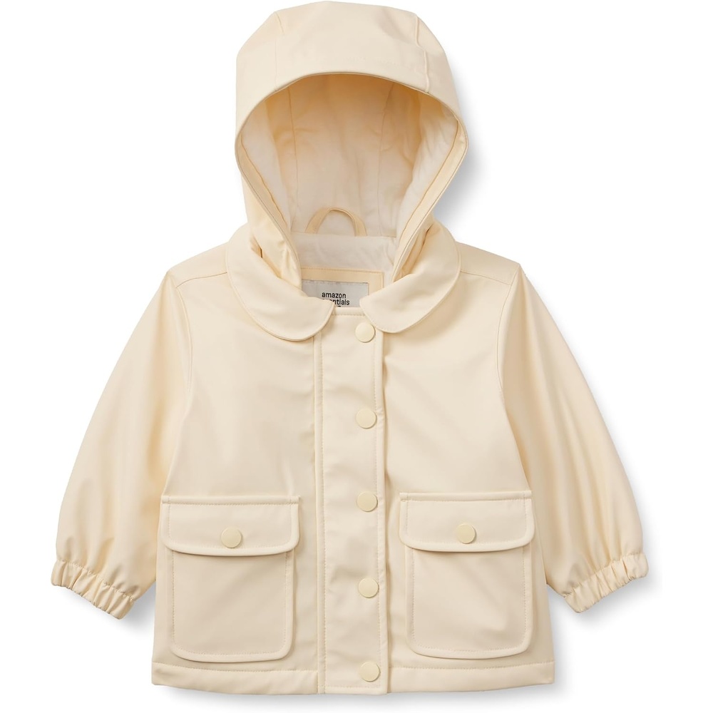 image:imageAmazon Essentials x Sofia Grainge Toddler and Baby Girls WaterRepellent Rain JacketPale Yellow