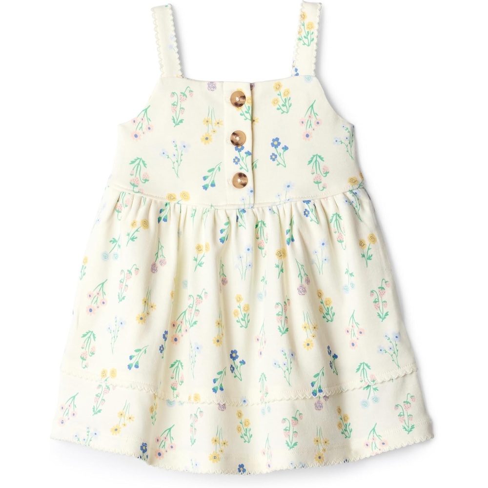 image:imageAmazon Essentials x Sofia Grainge Toddlers and Baby Girls Cotton Casual Fit and Flare DressIvory Bouquet