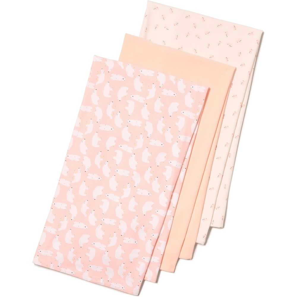 image:imageAmazon Essentials x Sofia Grainge Unisex Babies Swaddle BlanketBunniesPale PeachPolar Bear