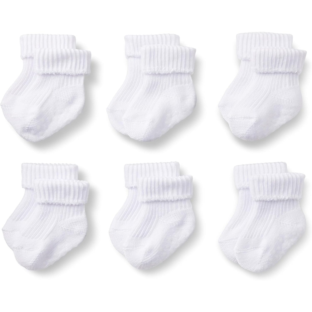 image:imageAmazon Essentials x Sofia Grainge Unisex Toddlers and Babies Knitted Turn Cuff SocksWhite