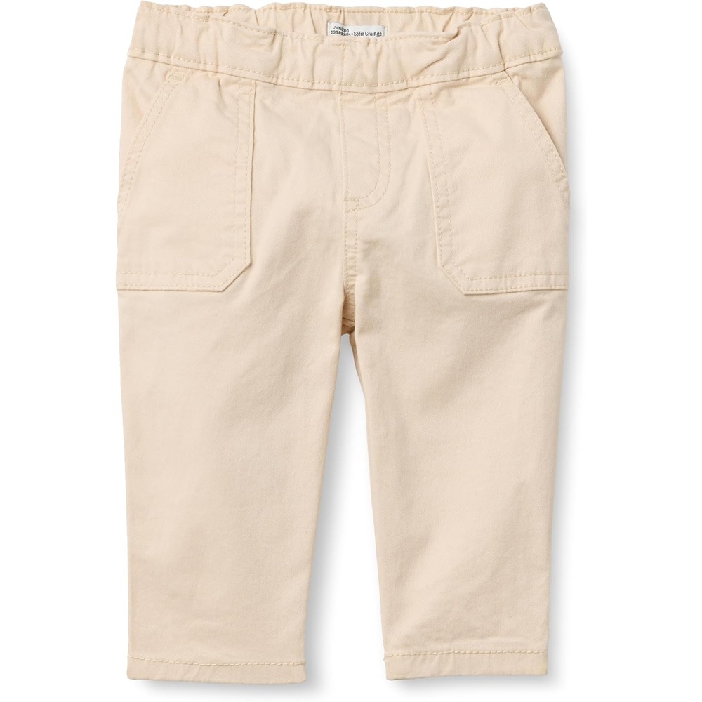 image:imageAmazon Essentials x Sofia Grainge Unisex Toddlers and Babies Stretch Chino PantsLight Beige