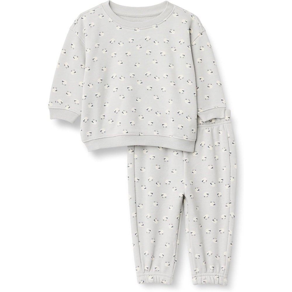 image:imageAmazon Essentials x Sofia Grainge Unisex Toddlers and Babies Sweatshirt amp Sweatpant SetDove Grey Sheep