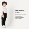 Amazon Essentials Babies, Toddlers and Kids’ Soft Stretch Pull-On Jeans(Black Wash)