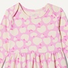 Amazon Essentials Baby Girls’ Cotton Long-Sleeve Dress with Gathered Waist, Pack of 3(Pink/Apples)