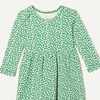 Amazon Essentials Baby Girls’ Cotton Long-Sleeve Dress with Gathered Waist, Pack of 3(Sage Green Ditsy Floral/Stripe)