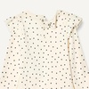 Amazon Essentials Baby Girls’ Long-Sleeved Ruffle Bodysuits(Navy/Dots)