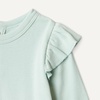 Amazon Essentials Baby Girls’ Long-Sleeved Ruffle Bodysuits(Pale Mint Green/Bees)
