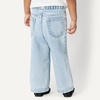 Amazon Essentials Baby Girls’ Soft Stretch Relaxed-Fit Wide Leg Jeans(Classic Light Wash)