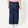 Amazon Essentials Baby Girls’ Soft Stretch Relaxed-Fit Wide Leg Jeans(Dark Wash)