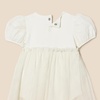 Amazon Essentials Baby Girls’ Tulle Bodysuit Dress with Puff Sleeves(Ivory)
