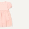 Amazon Essentials Baby Girls’ Tulle Bodysuit Dress with Puff Sleeves(Light Pink)