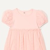 Amazon Essentials Baby Girls’ Tulle Bodysuit Dress with Puff Sleeves(Light Pink)